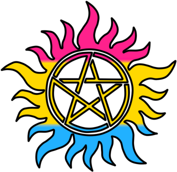#pan Pride #supernatural #antipossesion - Supernatural Bi Pride Clipart (400x400), Png Download
