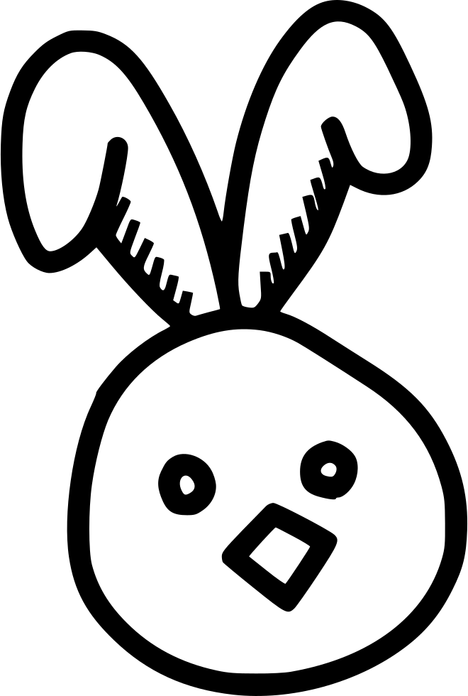 Chicken Bunny Ears Cute Chickling Rabbit - Clip Art - Png Download (660x980), Png Download