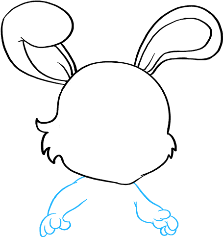 How To Draw Baby Bunny - Cách Vẽ Thỏ Đơn Giản Clipart (680x678), Png Download