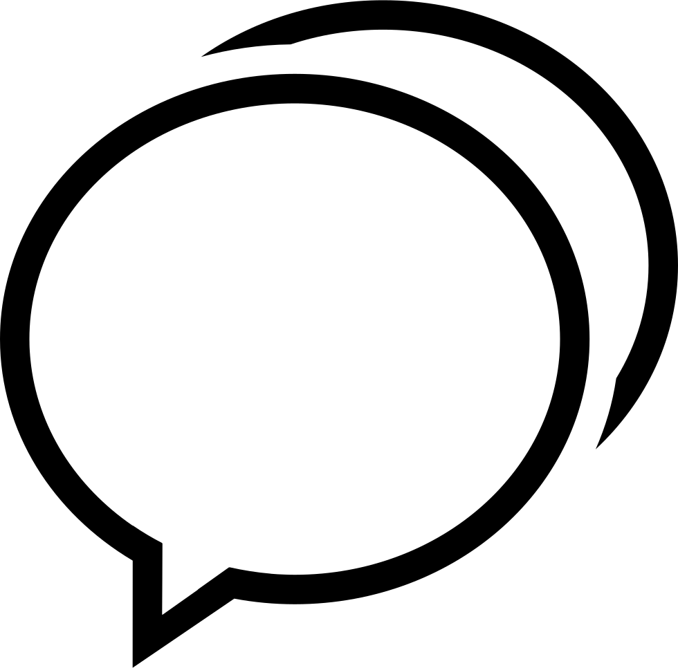 Black And White - Png Clipart White Chat Bubble Png Transparent Png (980x966), Png Download