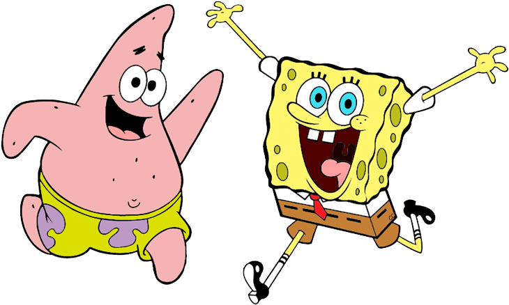 Jpg Black And White Download Squarepants Clip Art Cartoon - Sponge Bob ...