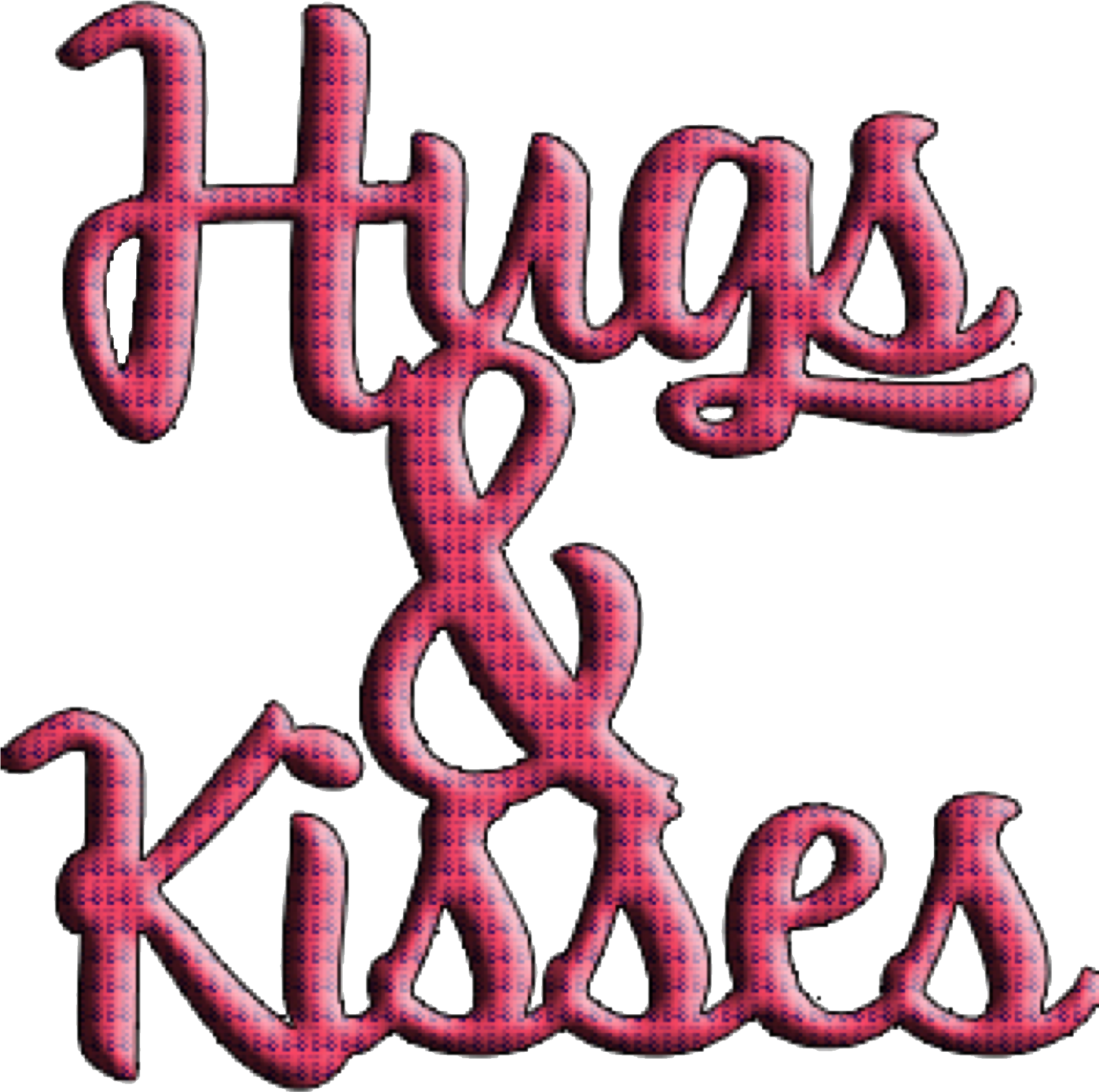 #sfghandmade #freetoedit #stickers #hugs #kisses #red Clipart (2048x2048), Png Download