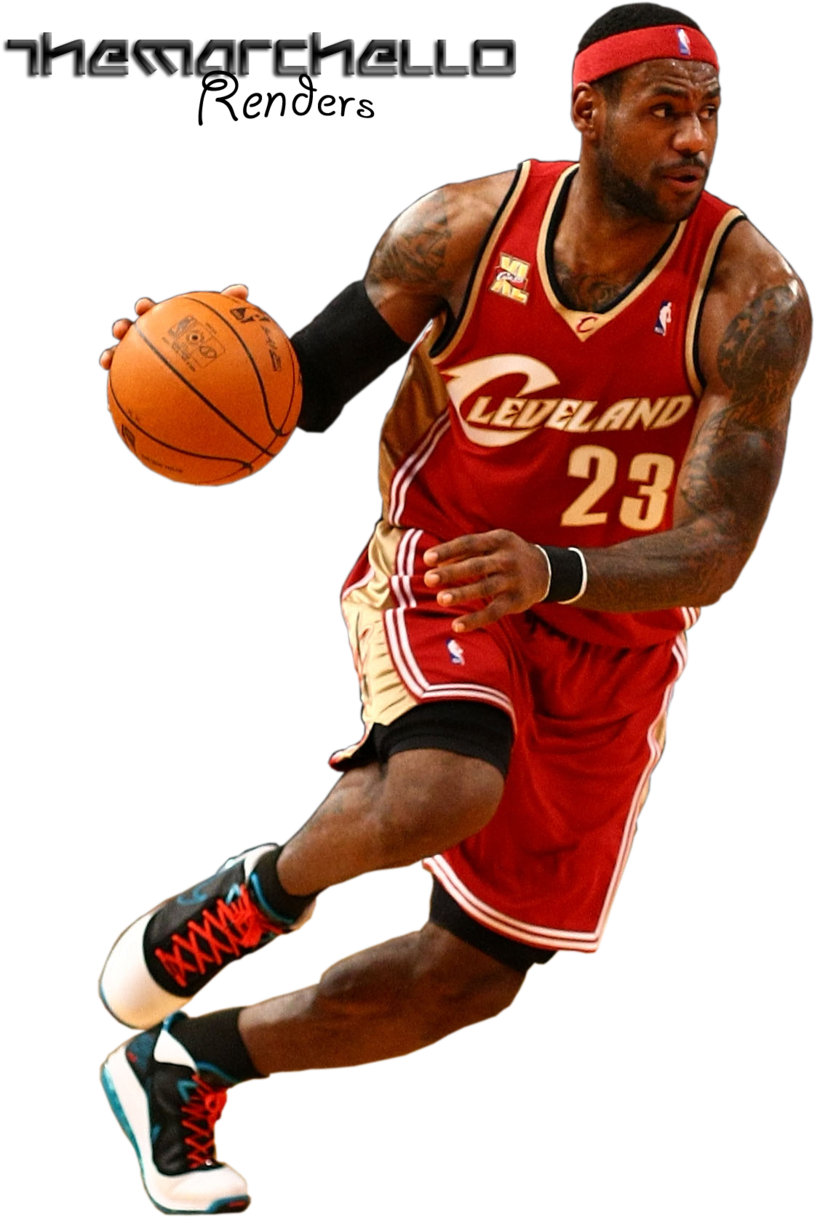 Lebron James Cleveland 23 Clipart (900x1350), Png Download