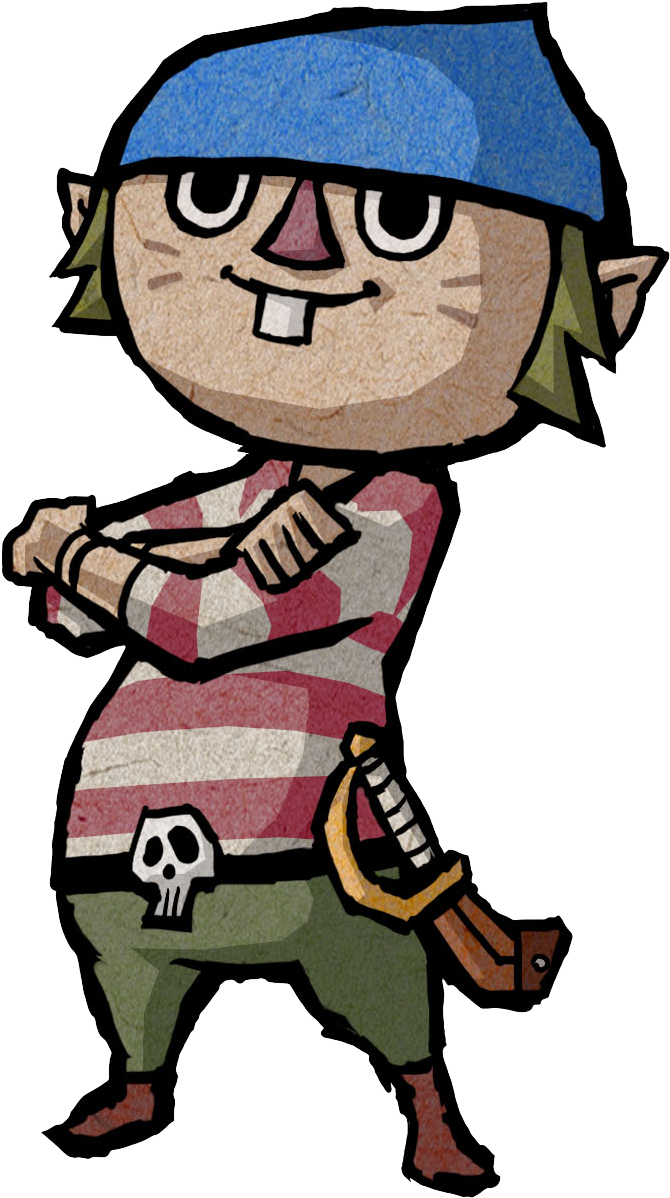 Wind Waker Character Art Clipart (707x1235), Png Download