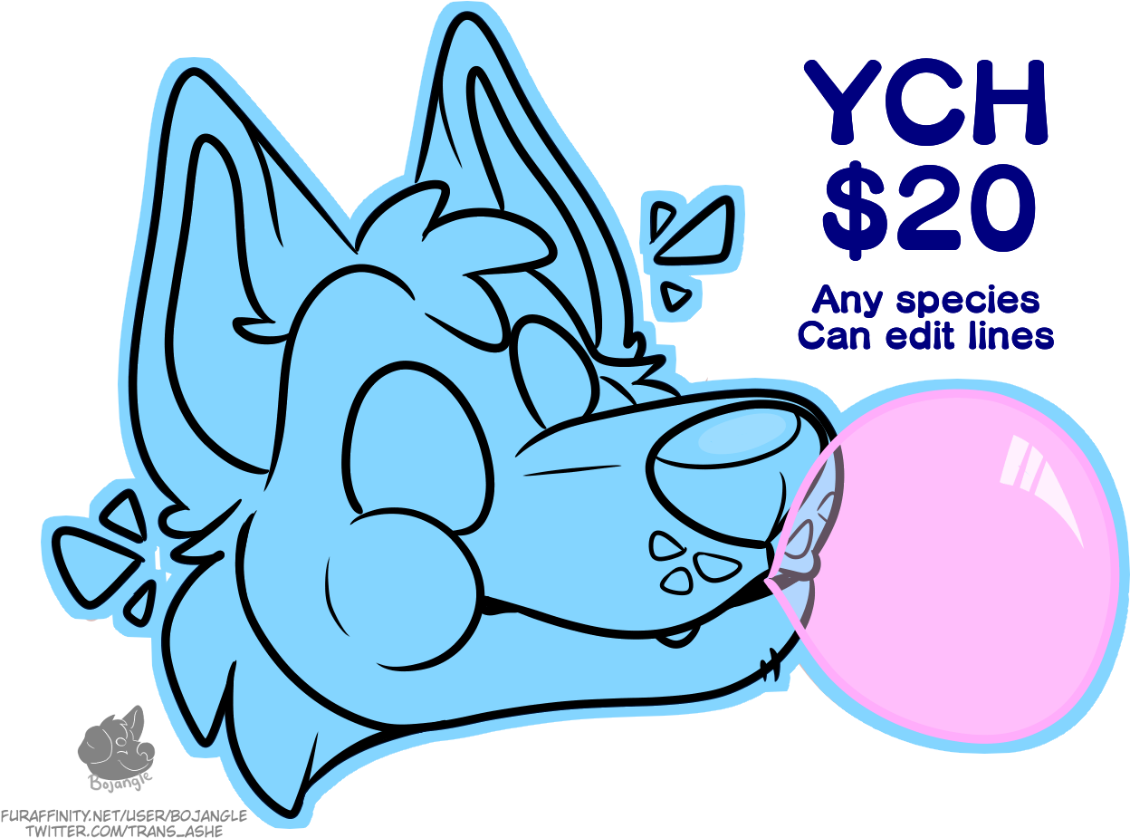 Bubblegum Bitch Ych - Cartoon Clipart (1404x1052), Png Download