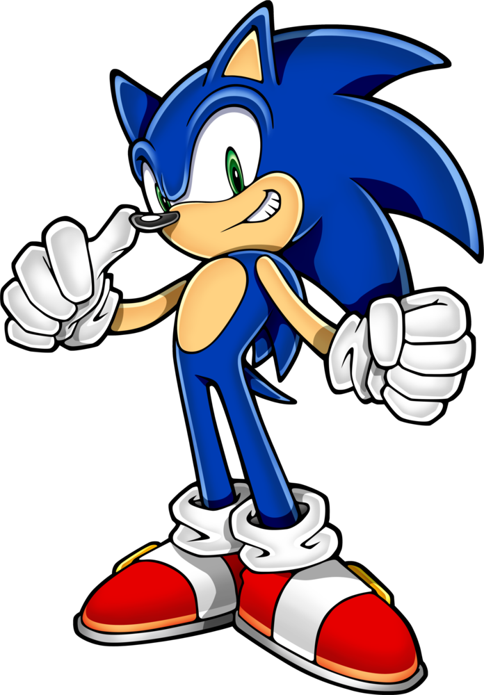 Cartoon Sonic The Hedgehog Clipart (696x1000), Png Download