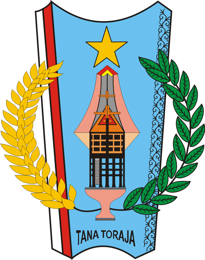 Coat Of Arms, Tana Toraga Regency - Bugis Pinrang Clipart (720x911), Png Download