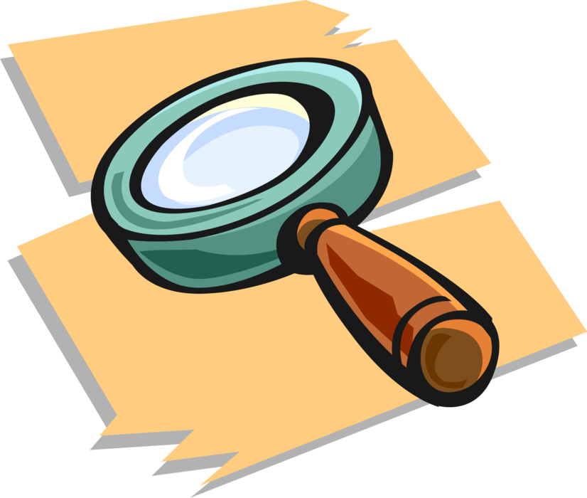 Vector Illustration Of Magnification Through Convex - Flashlight Clipart - Png Download (826x700), Png Download