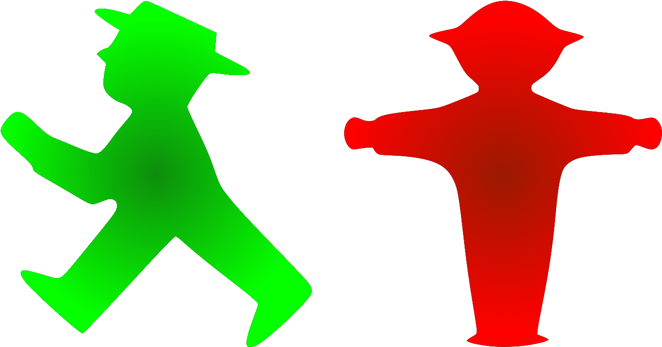 Berlin Traffic Light Man Clipart (1600x1600), Png Download