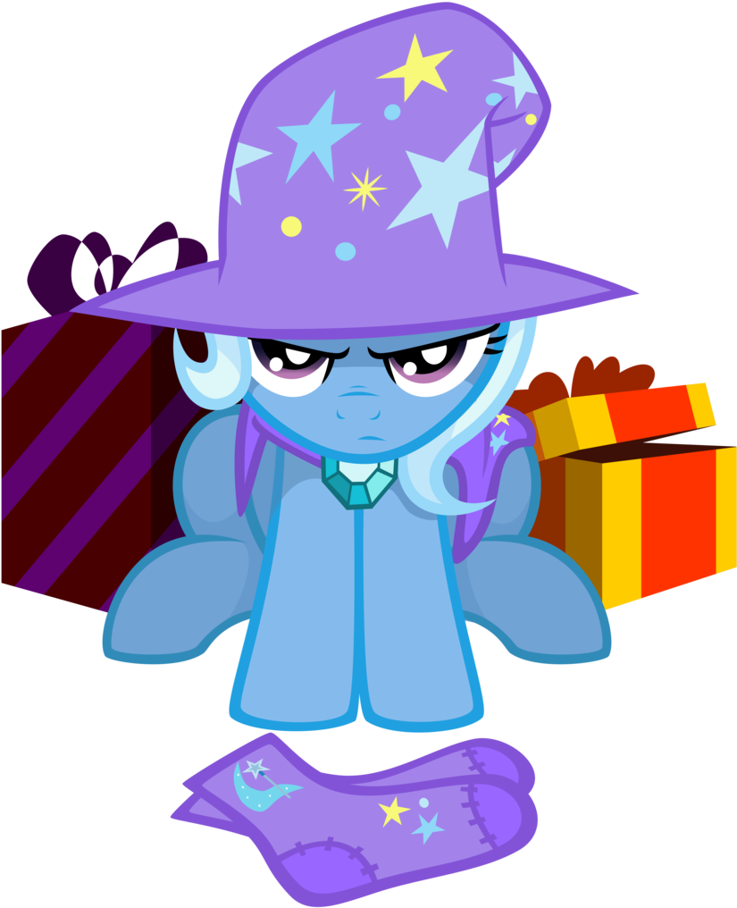 Trixie Vector Christmas - Mlp Trixie Christmas Clipart (1075x1024), Png Download