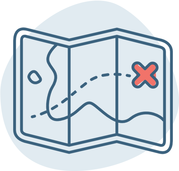 Icon Dockside Adventure Map - Treasure Map Clip Art Black And White - Png Download (612x612), Png Download