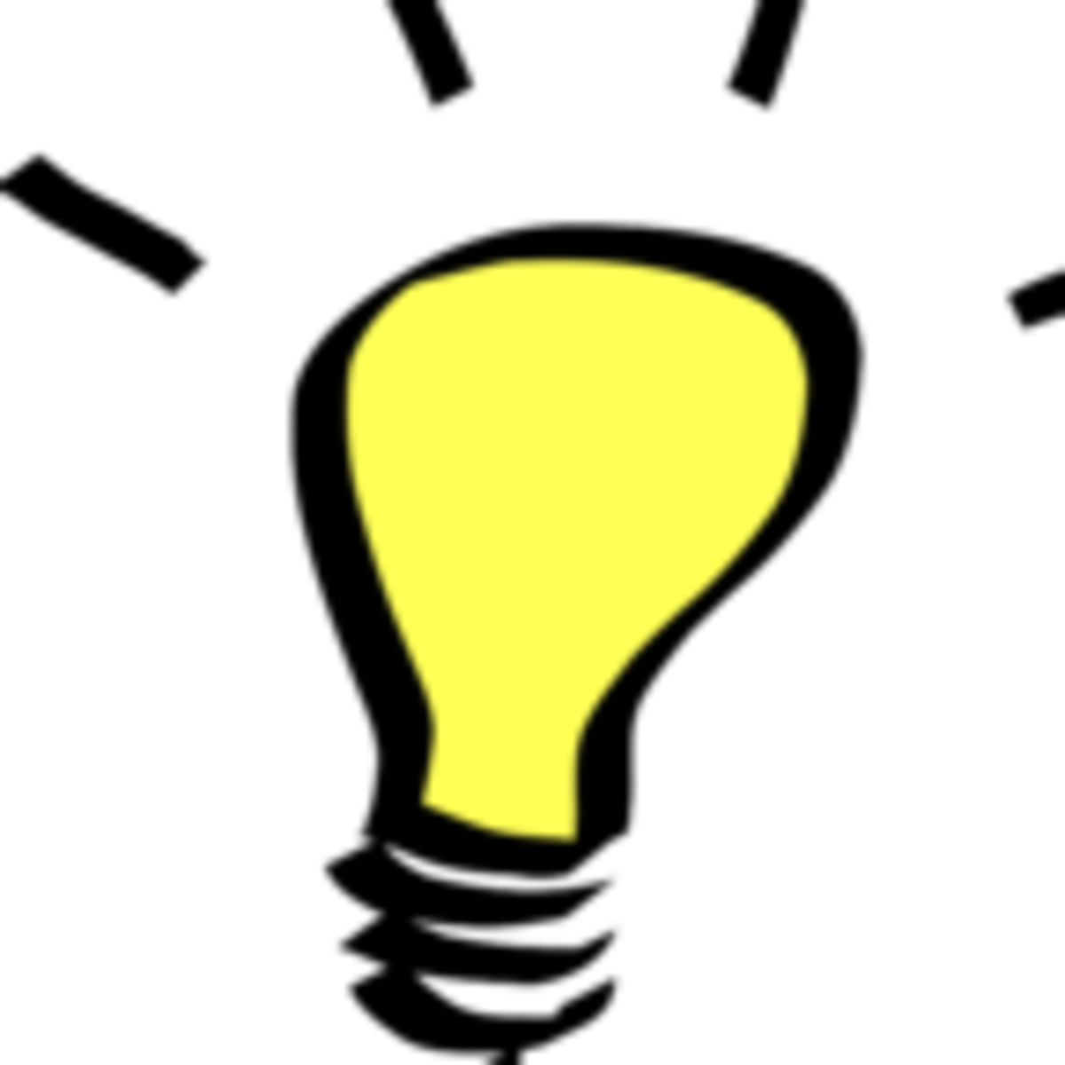 Light Bulb Idea Cartoons Clipart (1200x1200), Png Download