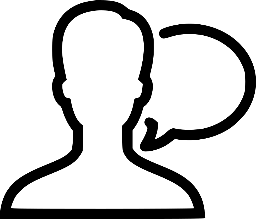 Speak Clipart Black And White Transparent , Png Download Speaking