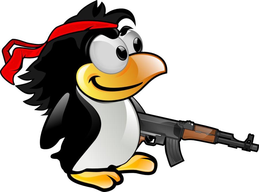 Penguin With A Black Hat Clipart , Png Download - Linux Mint Debian Transparent Png (900x668), Png Download
