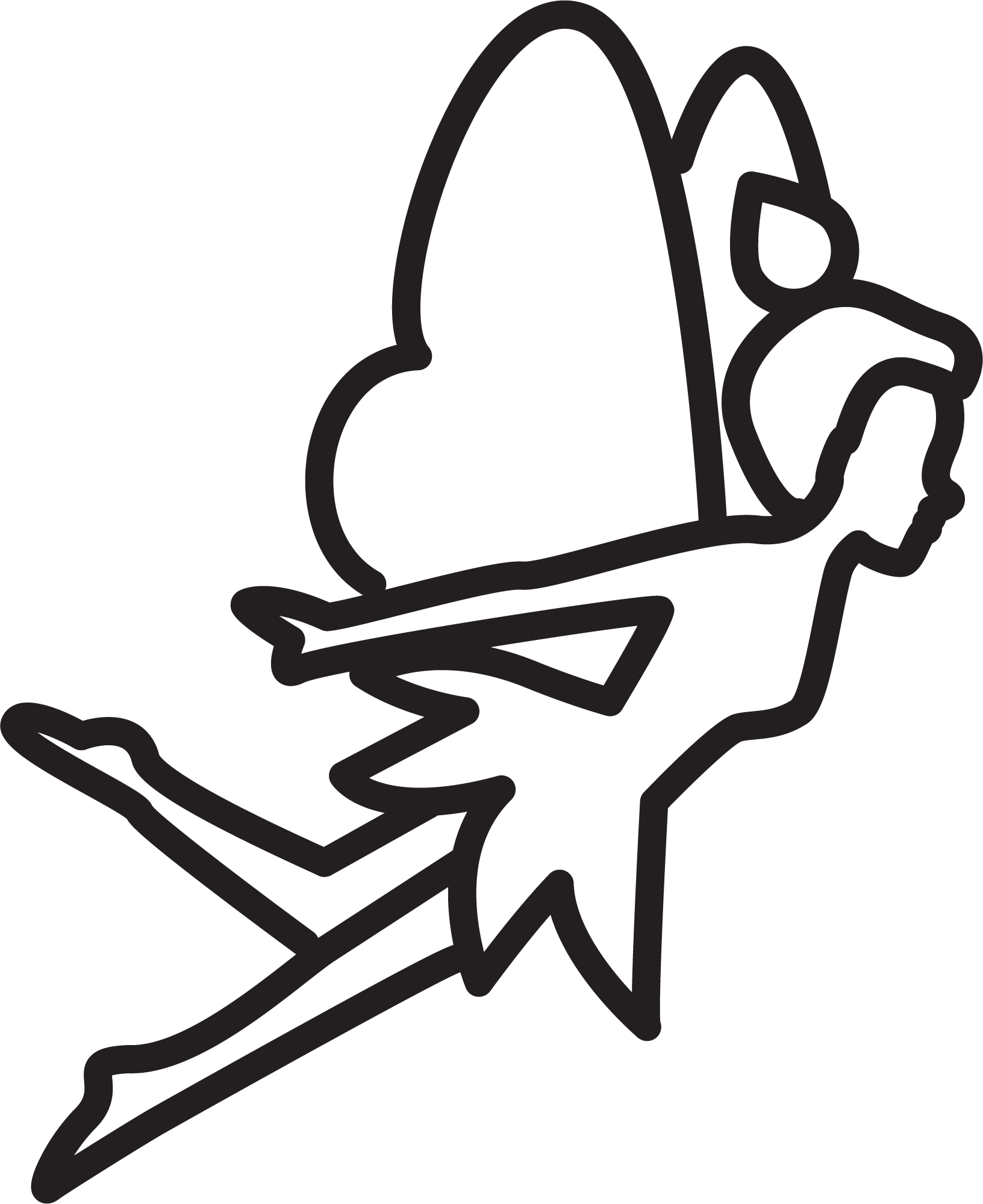 Line Art Clipart (1632x2000), Png Download