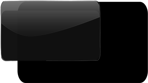 Black Glossy Button Motivate Svg Clip Arts - Electronics - Png Download (1024x1024), Png Download