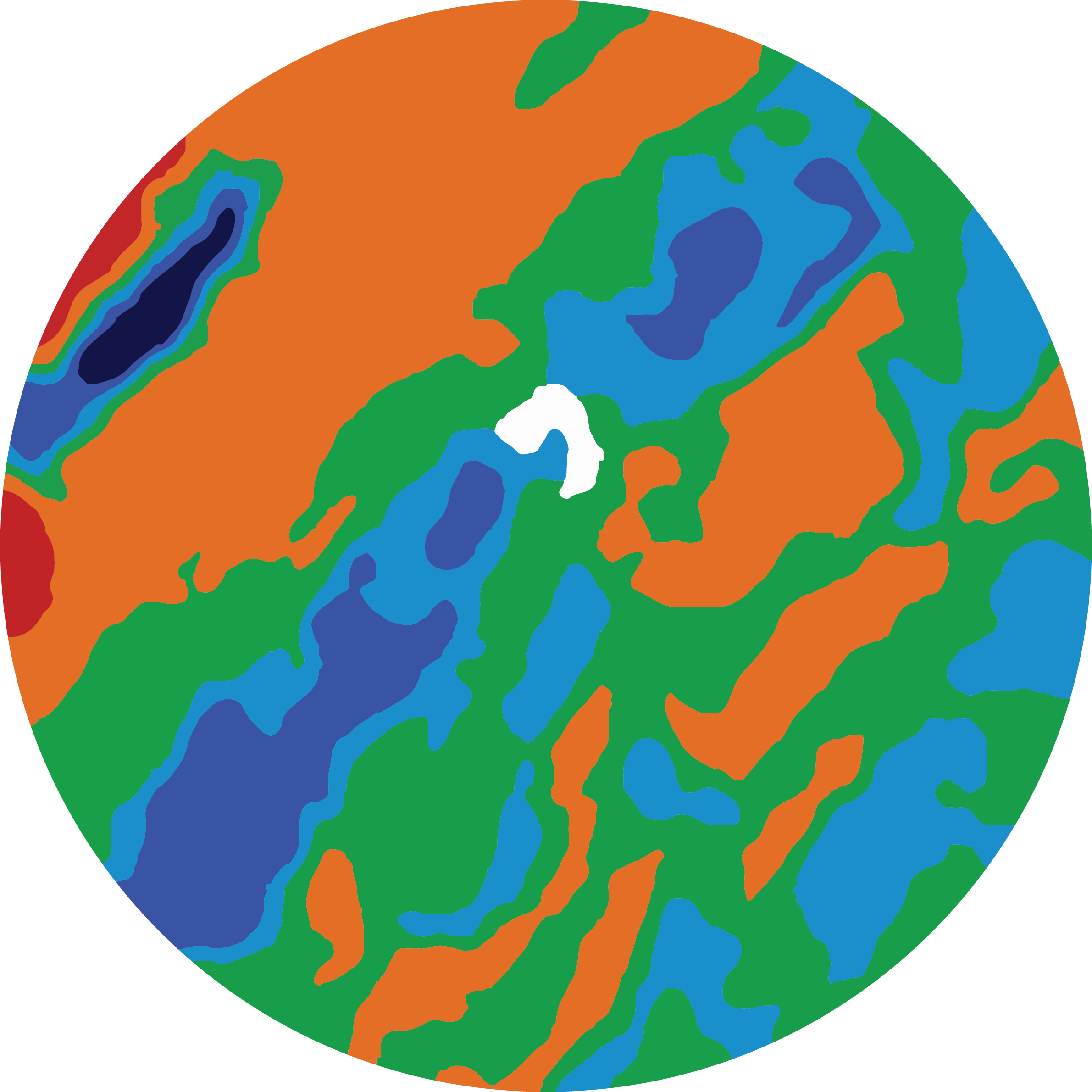 Valley Model 8120 Center Pivot - Earth Clipart (2381x2380), Png Download