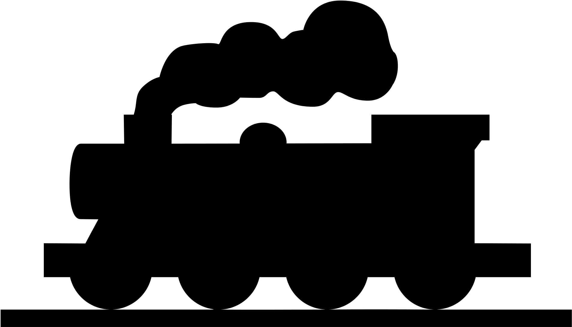 Harry Potter Hogwarts Express Black Clipart (2000x1102), Png Download