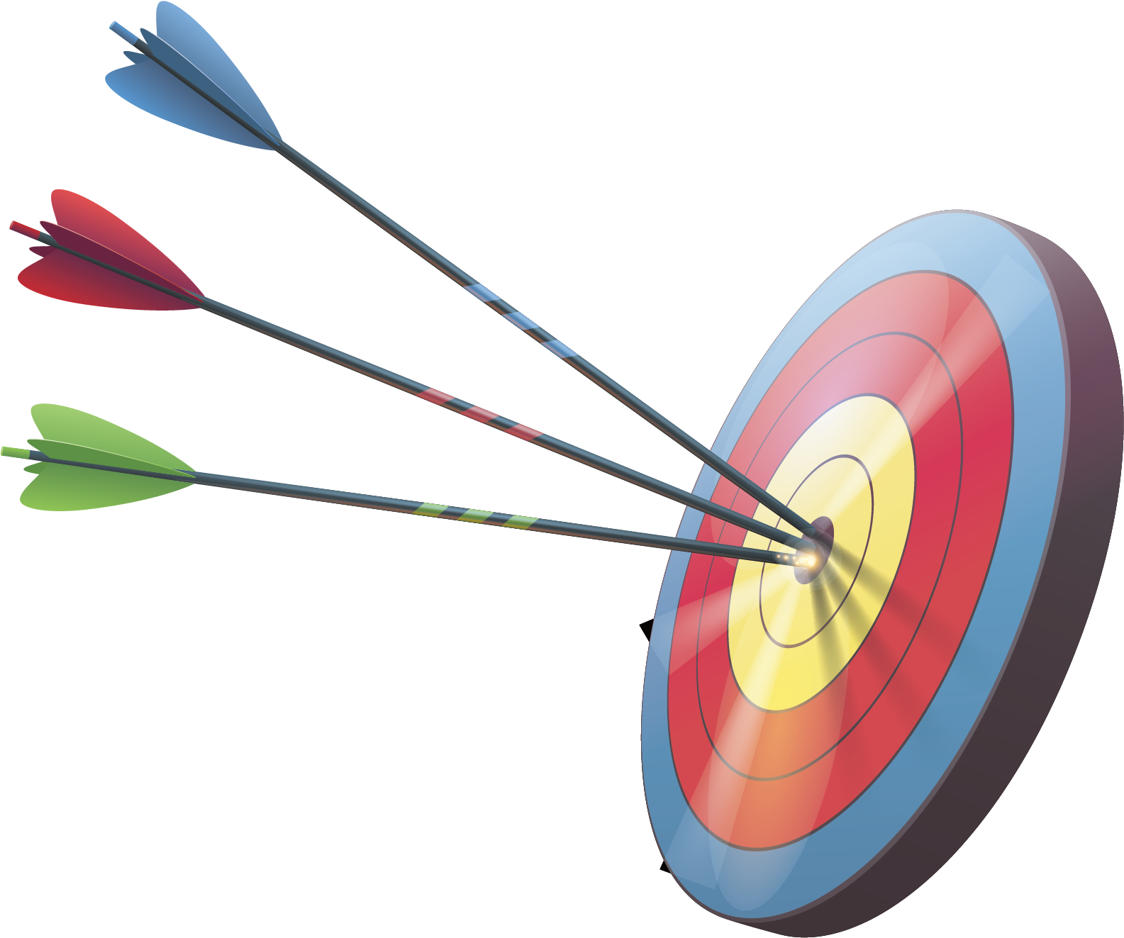 Transparent Darts Clipart - Archery Clipart Transparent Background - Png Download (1585x1323), Png Download
