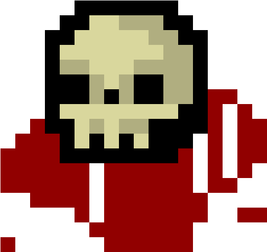 Pixel Skull Clipart (600x600), Png Download