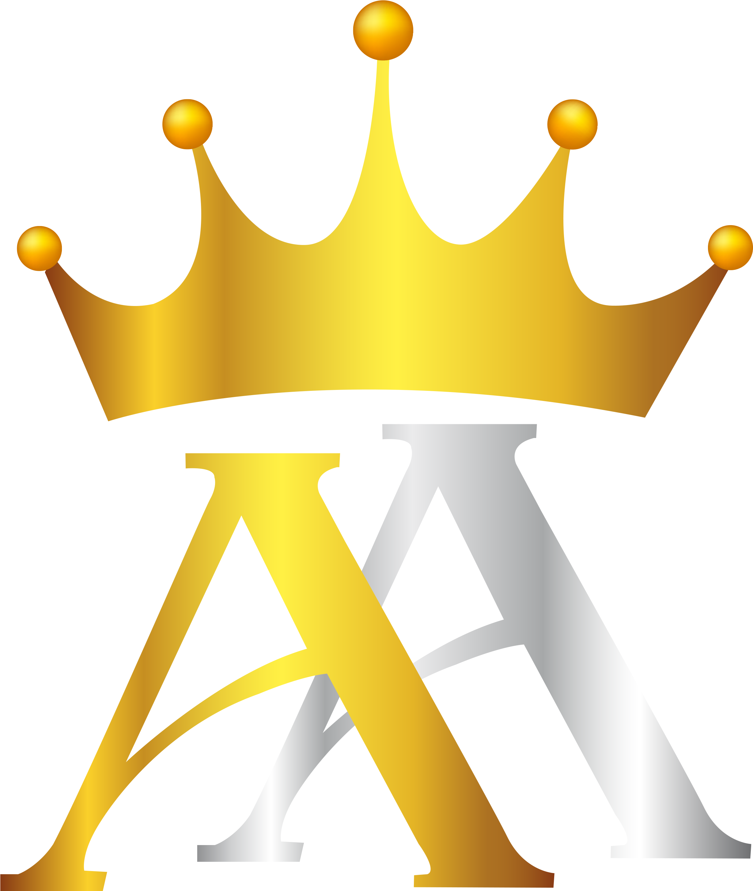 Aa Nails & Spa Logo - Aa Crown Logo Clipart (2585x3036), Png Download