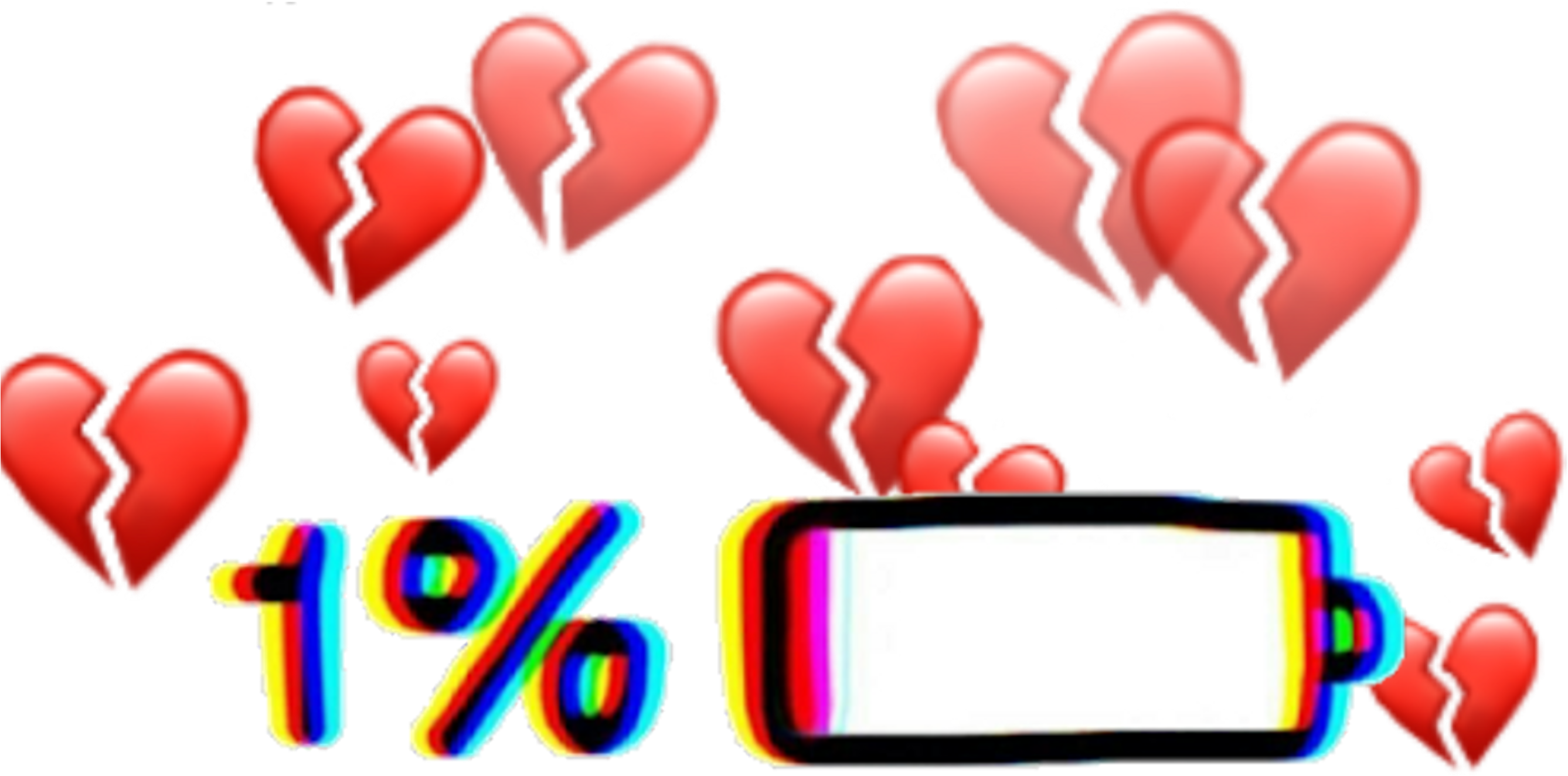 #art #red #1 #corazon #bateria #edit #overlay #decoration Clipart (2828x2828), Png Download