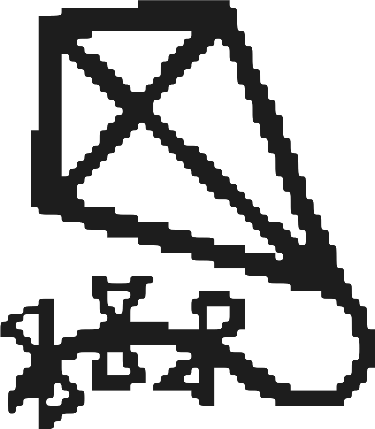 8 Bit Kite Clipart (1600x1600), Png Download