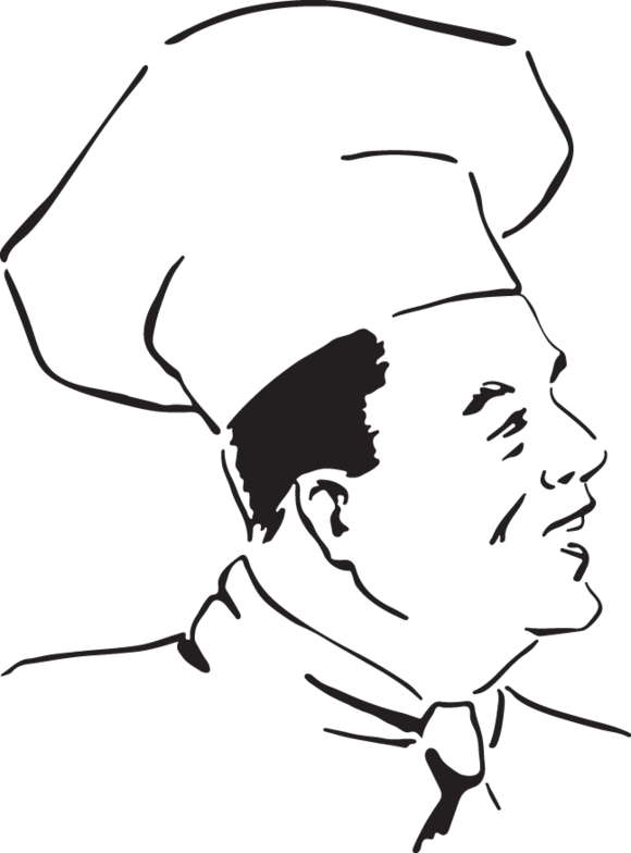 Eating Breakfast Clipart Black And White - Png Download (580x784), Png Download