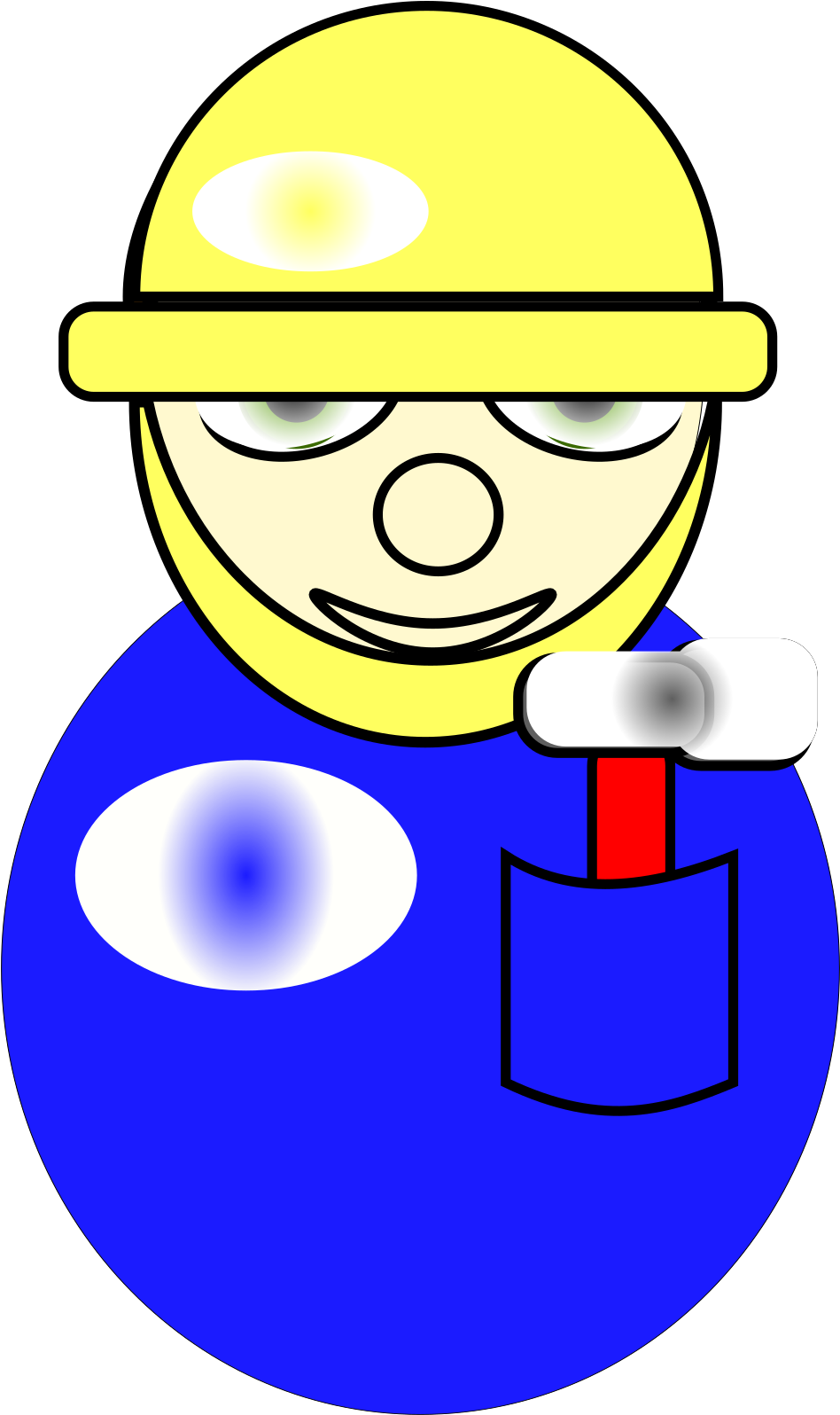 Avatar Pekerja Clipart (1600x1600), Png Download