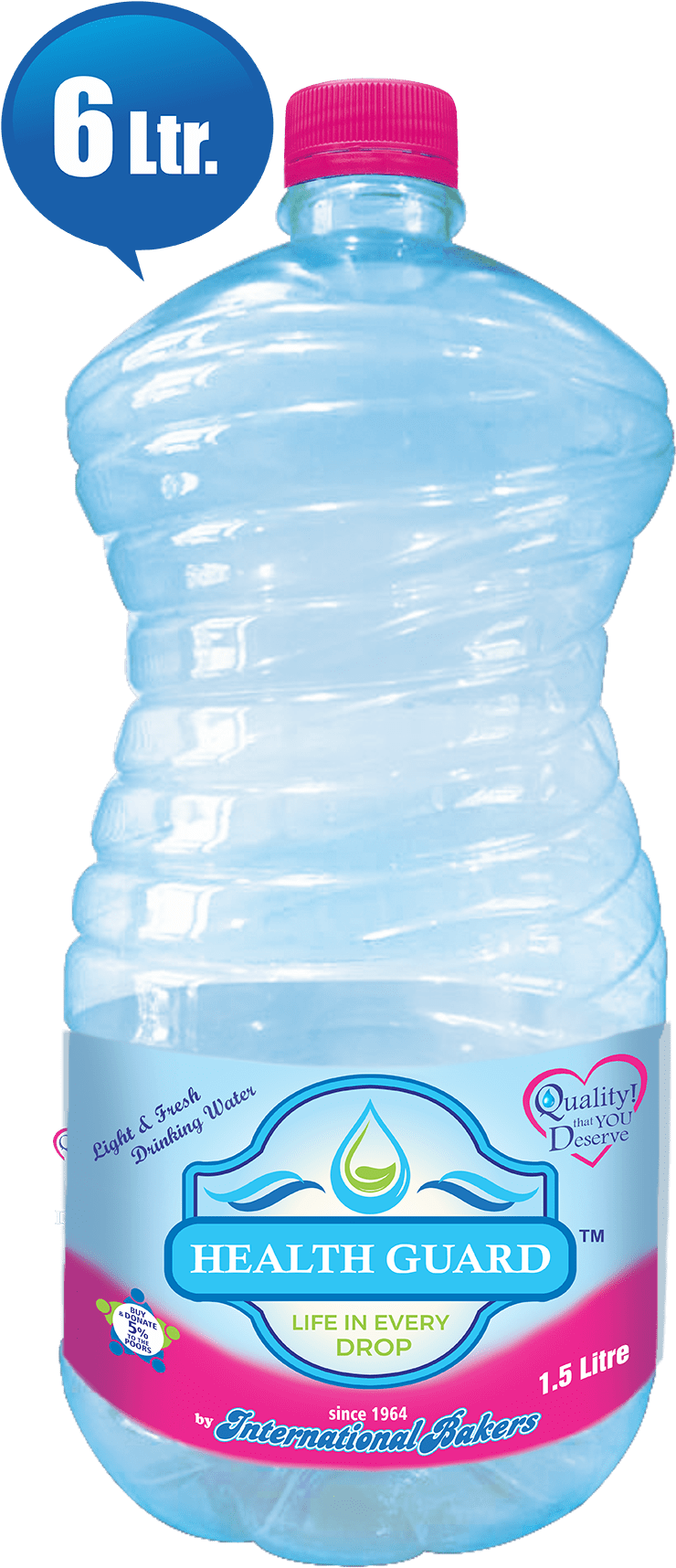 Water Bottle Clipart (948x1844), Png Download