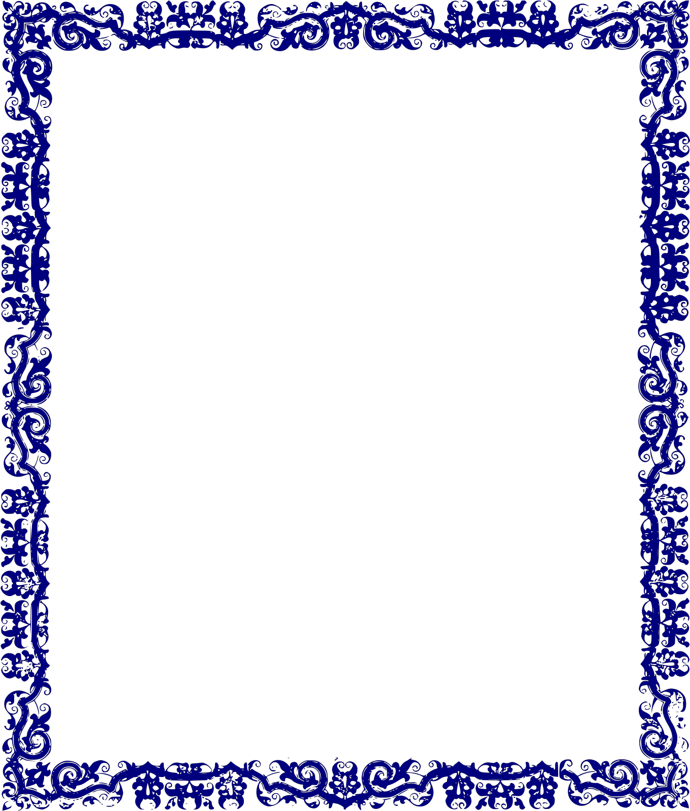 Green Border Design Background Clipart (1600x1600), Png Download