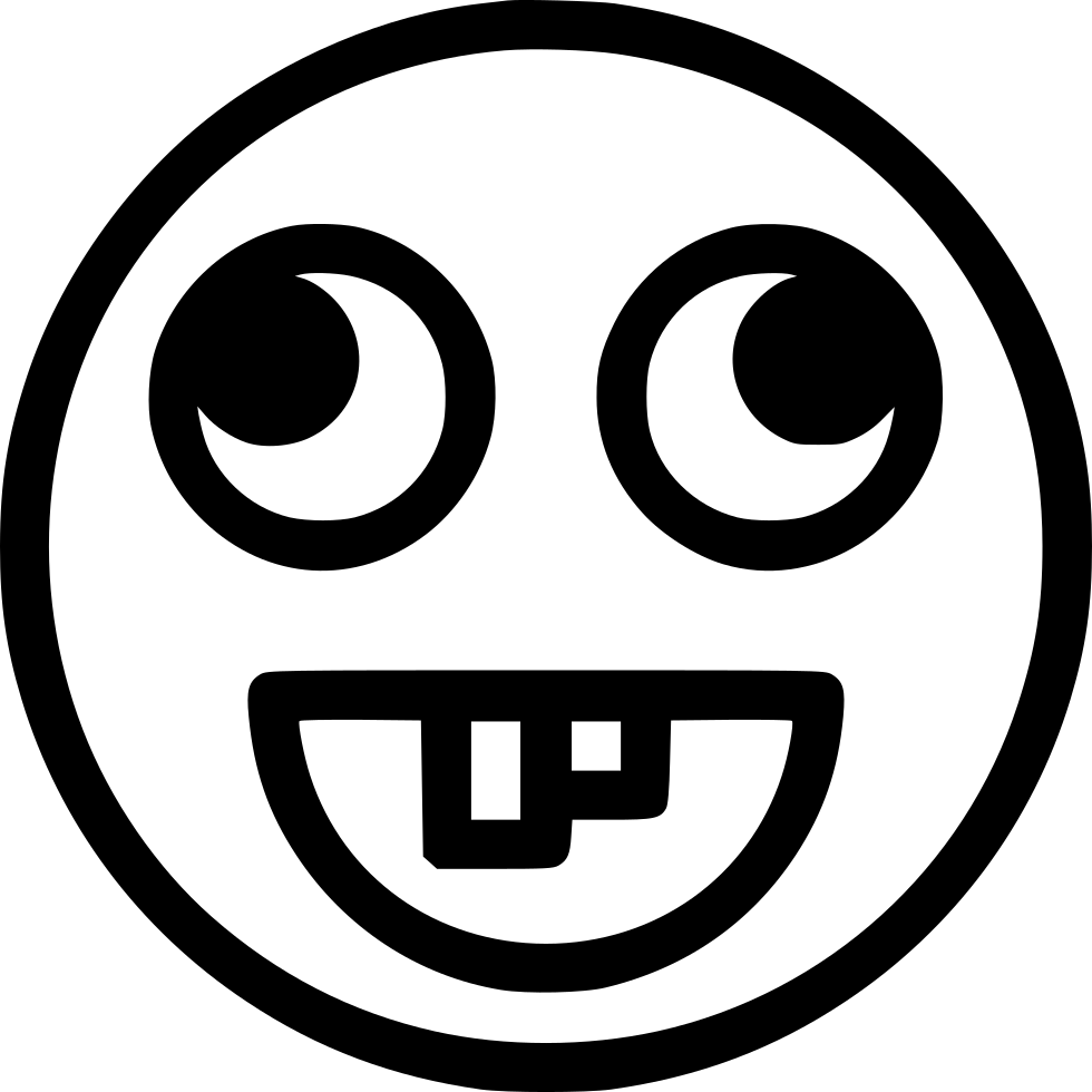 Png File Svg Stupid Emoji Black And White White Emoji Icon