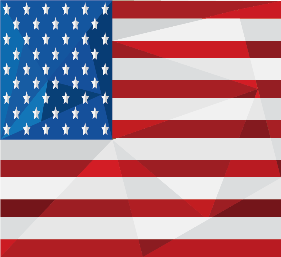 Flag Of The United States - Border Between France And Spain Clipart (1000x1000), Png Download