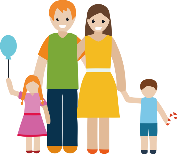 Transparent Family Day Cartoon Sharing Child For Happy - Requisitos Para Pasaporte Menores De Edad Clipart (600x524), Png Download