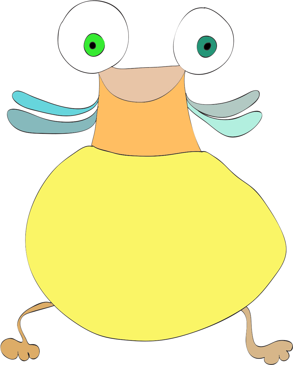 Cartoon Clipart (1111x1378), Png Download