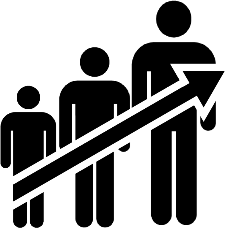 Family Of 4 Silhouette Clipart (801x772), Png Download