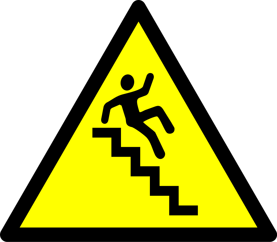 Steps Clipart Stair Side View - Radiation Symbol - Png Download (900x785), Png Download