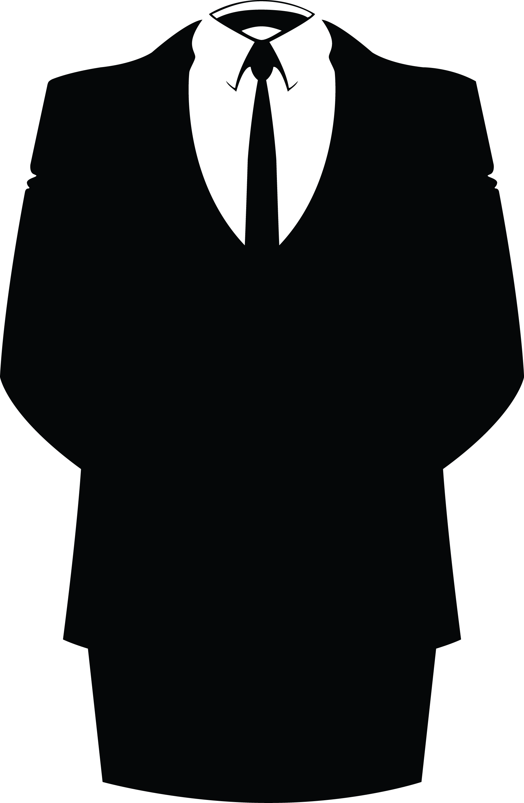 Anonymous Suit Clipart (1705x2612), Png Download