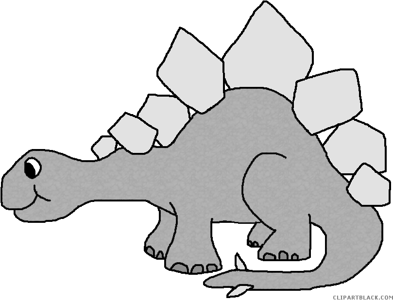 Stegosaurus Clipartblack Com Animal - Transparent Background Dinosaur Clipart Png (823x630), Png Download