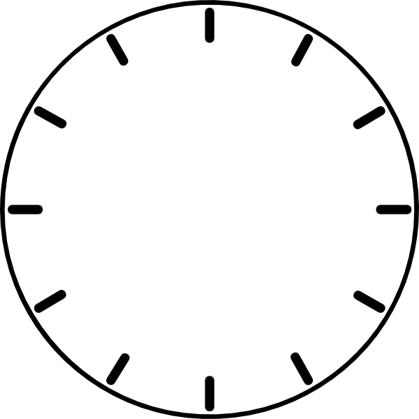 Clock Face Clipart (600x600), Png Download