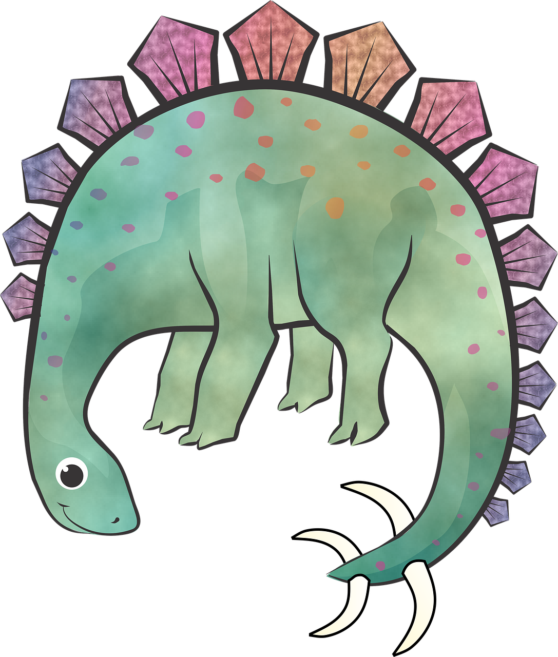 Dinosaur Clipart (1087x1280), Png Download