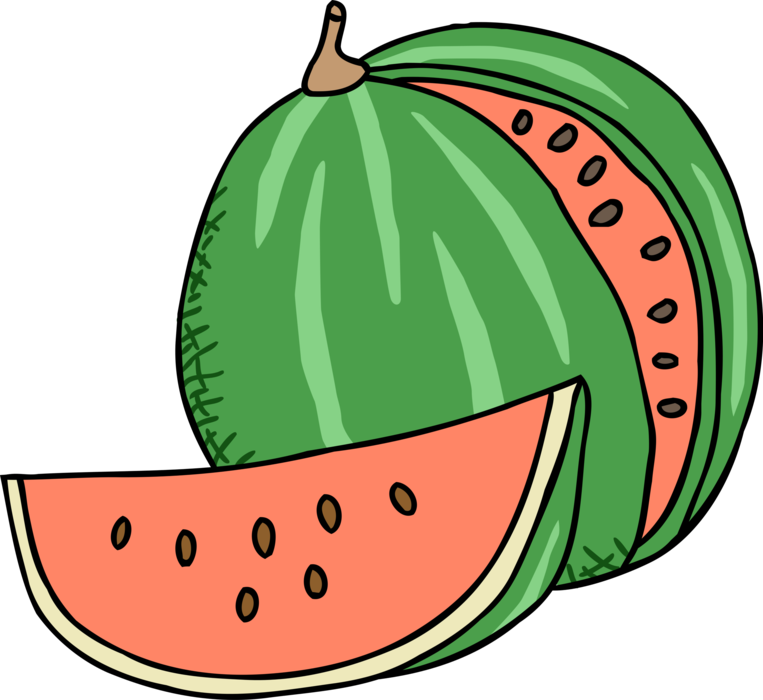 More In Same Style Group - Watermelon Cartoon Clipart (763x700), Png Download