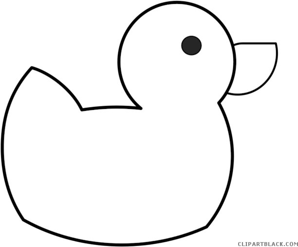 Ducks Clipart Black And White - Black And White Duck Clipart - Png Download (700x525), Png Download