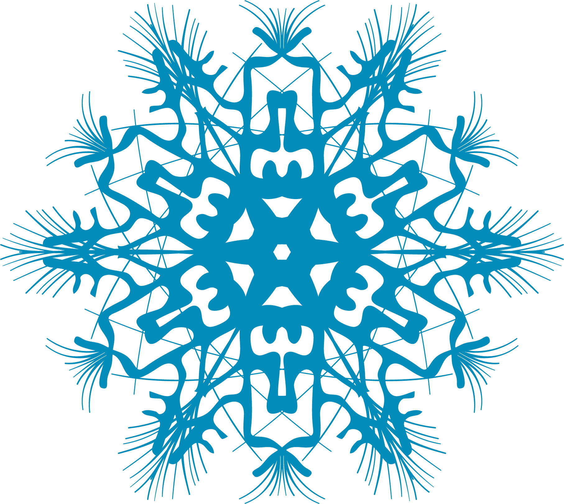 Snowflakes Clip Art Brown - Png Download (1814x1620), Png Download