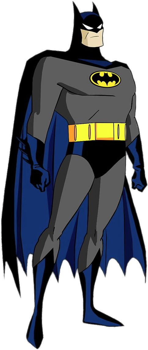 Batman Animated Clipart (728x1260), Png Download