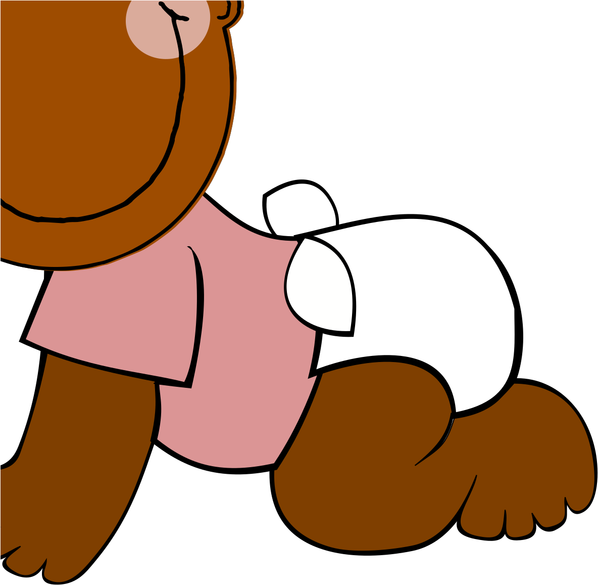 African American Baby Girl Clipart Free - Png Download (1600x1600), Png Download