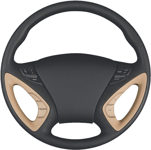 Car Mercedes-benz Steering Wheel - Transparent Car Steering Wheel Clipart (602x590), Png Download