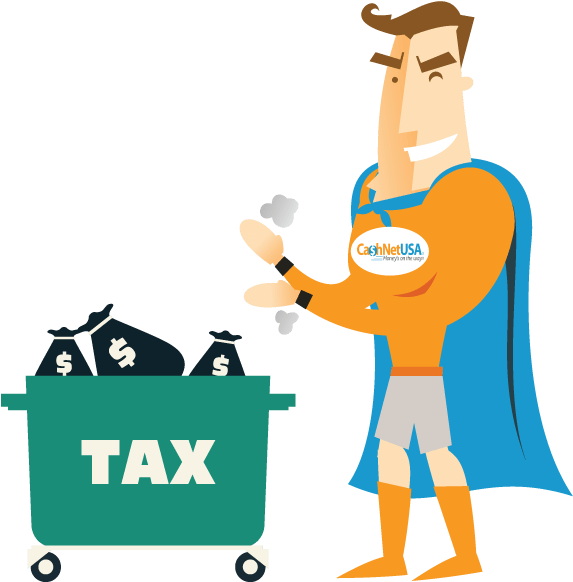 Cnu Taxman - Federal Tax Clipart - Png Download (621x614), Png Download