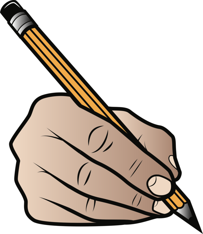 Thumb,artwork,yellow - Drawing Pencil And Paper Clipart (651x750), Png Download