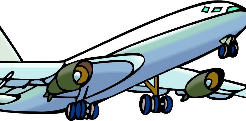 Transparent Protesters Clipart - Airplane Clip Art - Png Download (957x471), Png Download